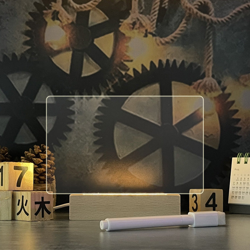 Creative Note Board with Led Night Light Lamp