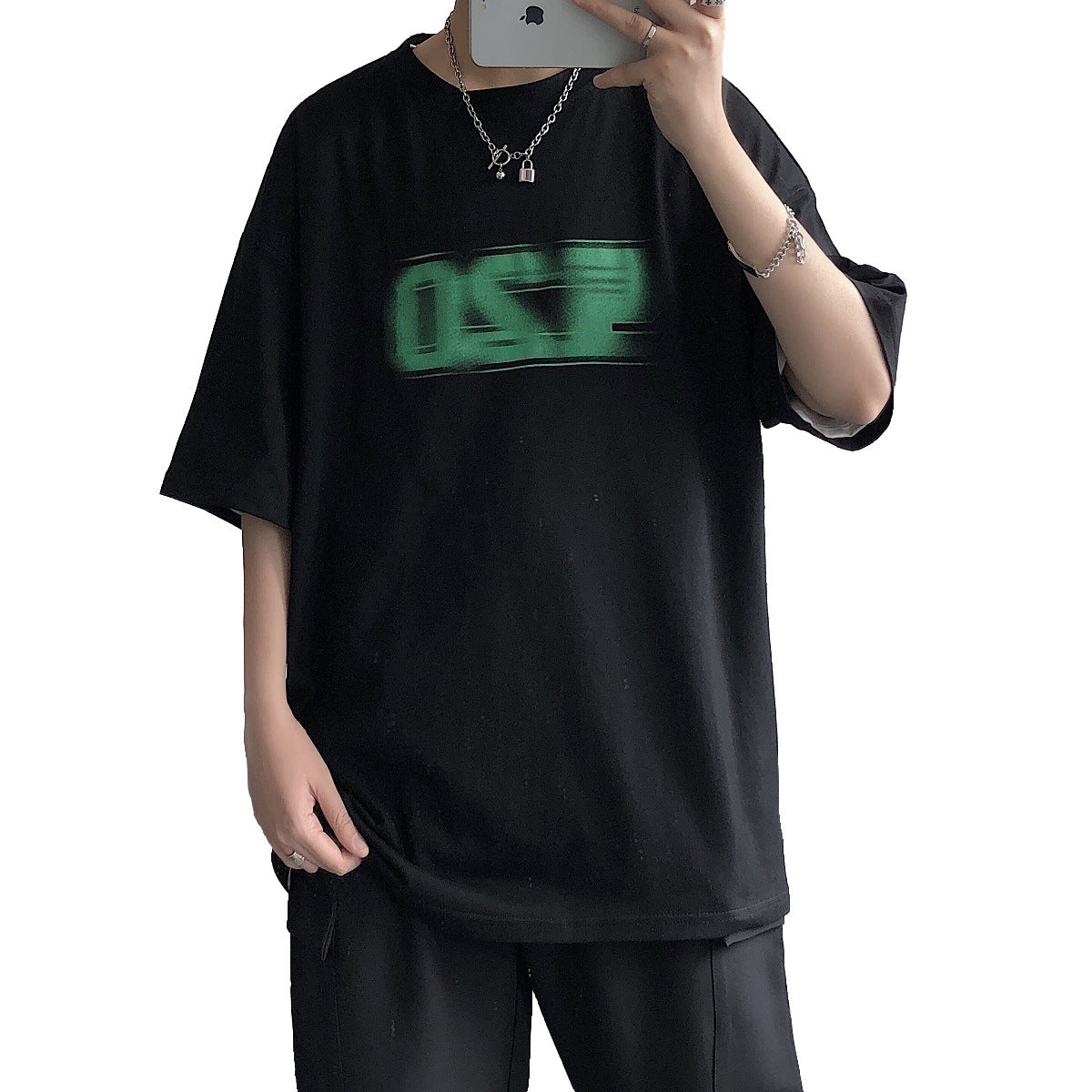 Teenager casual loose short sleeves