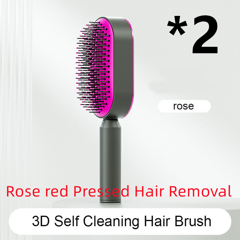 Self Cleaning Hairbrush,3D Air Cushion Hairbrushes for Women