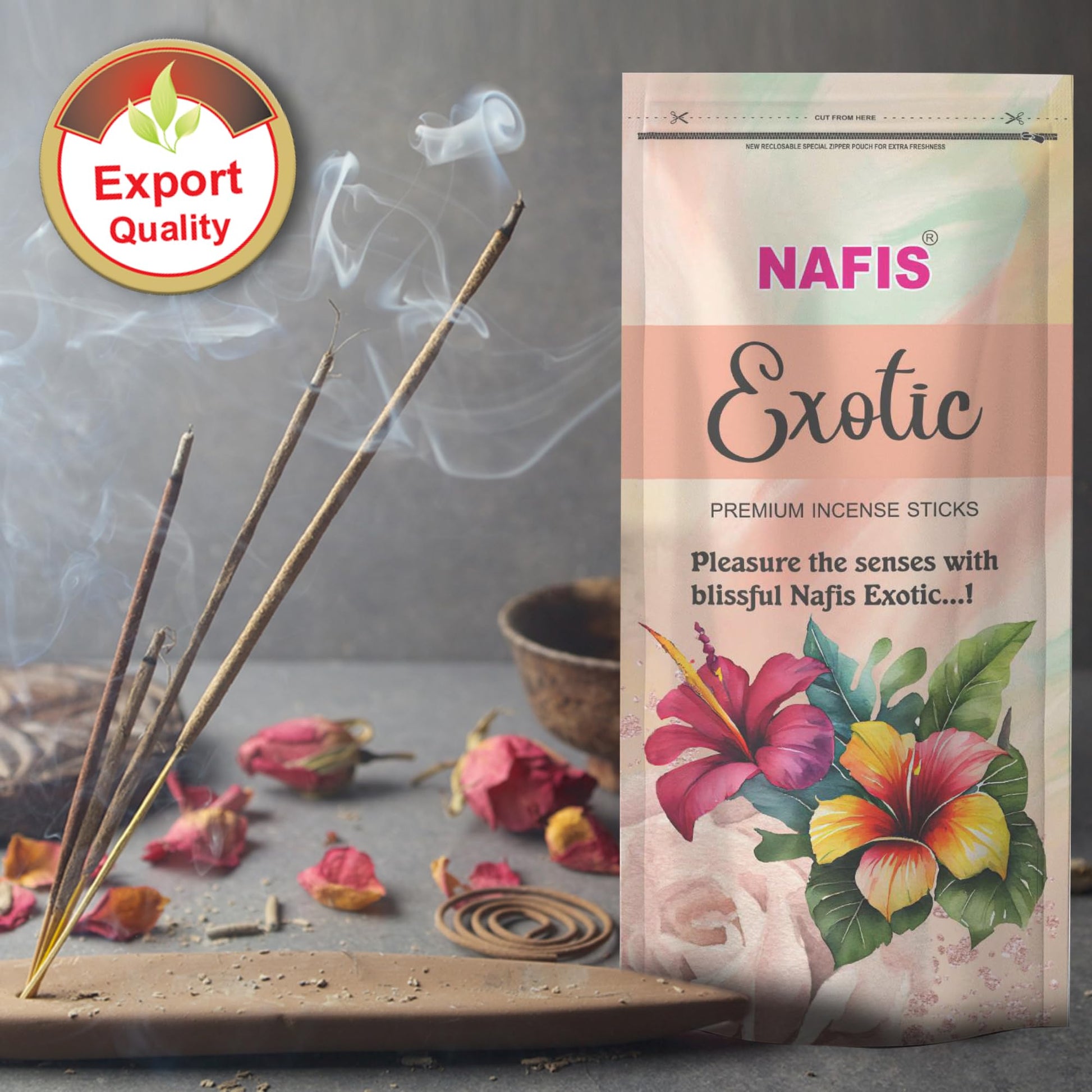 Nafis Incense Sticks Agarbatti Long Lasting Exotic Fragrance of Lily