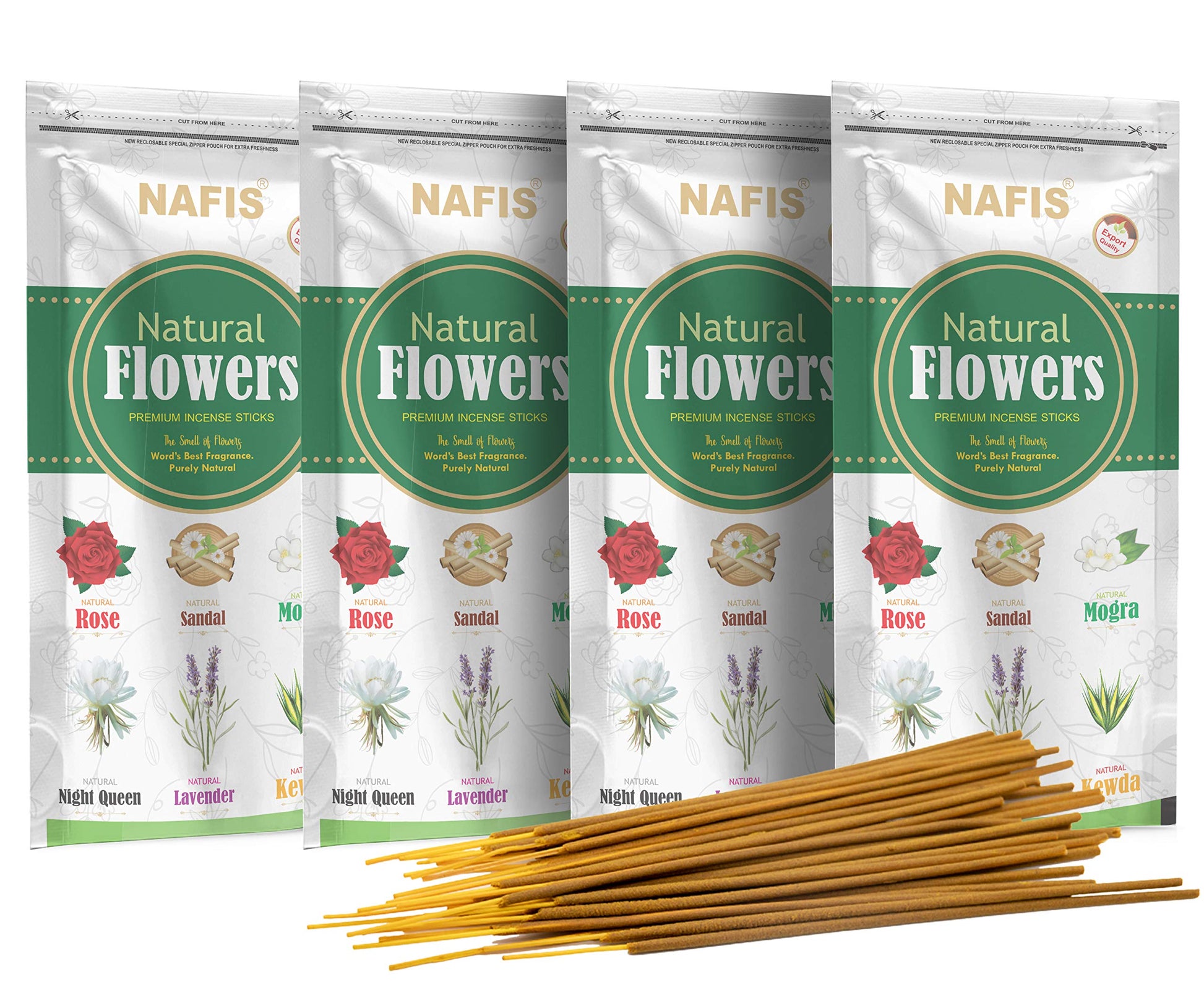 Nafis Natural Incense Stick Agarbatti Long Lasting Combo Fragrance