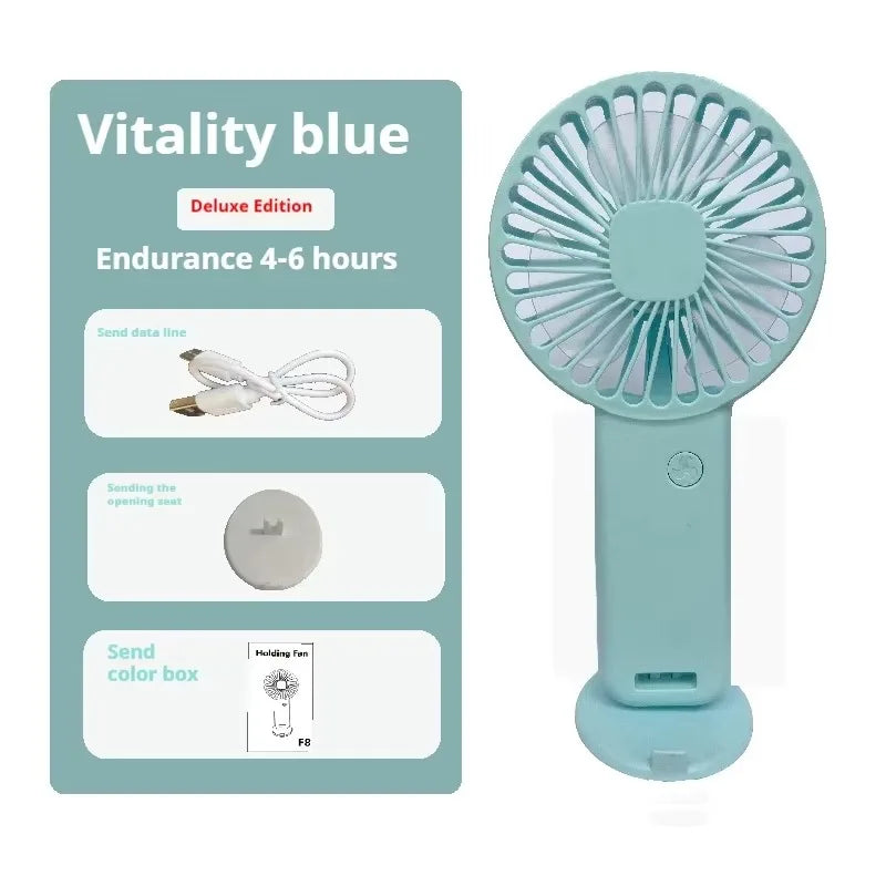 Mini Portable Foldable Handheld Fan 3 Speed Small Desk Fan with USB