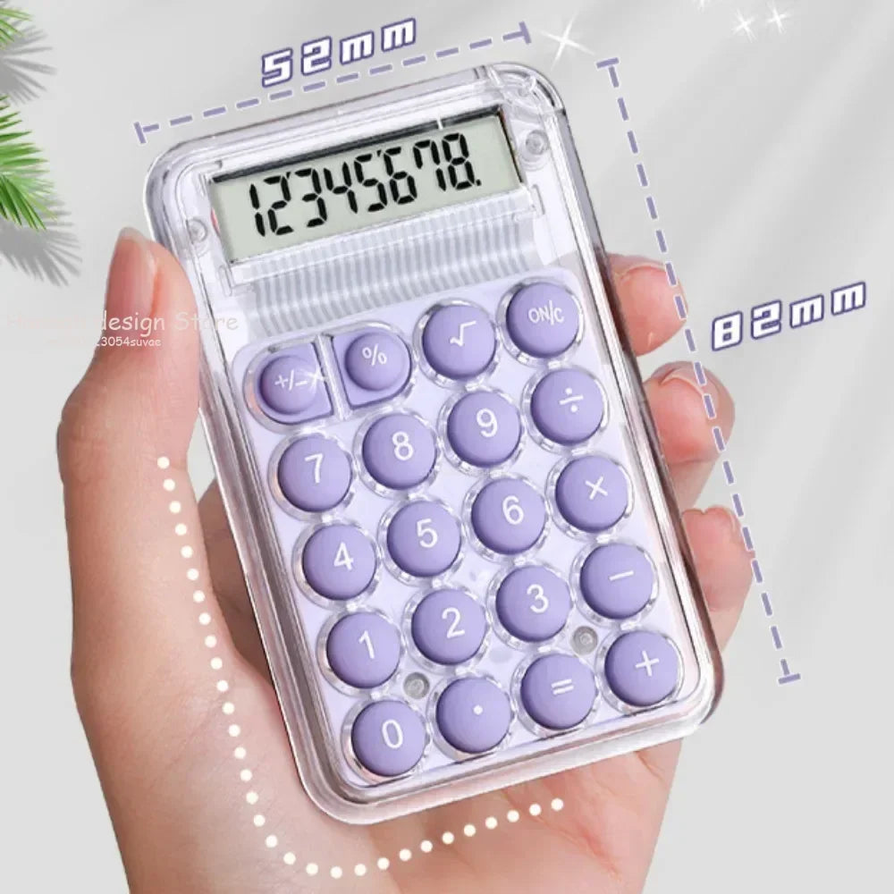 Cute Silent Calculator Mini Version Learning Auxiliary Small  Portable