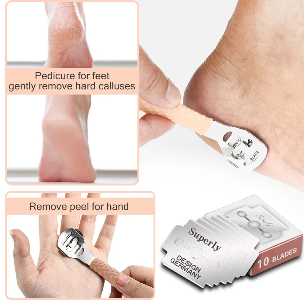 Professional Feet Care Tools Beauty Heel Cuticle Scraper Cutter Foot Care File Tool