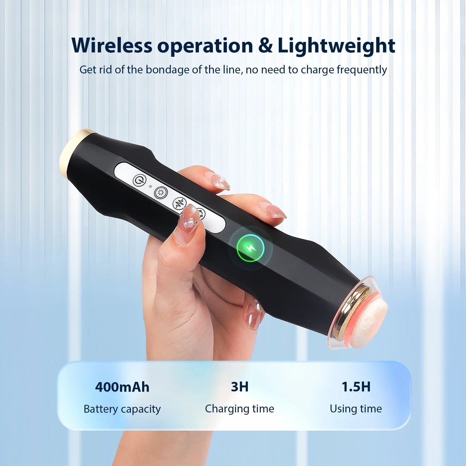 Facial CO2 Oxygen Bubble Pen Skin Care Beauty Meter Oxygen Balancing Device