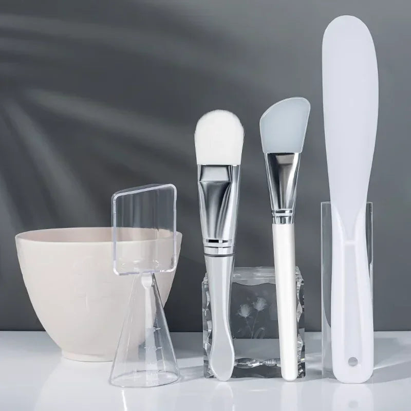 Facial Brush Mask Bowl Spoon Set Mask Brush Bar DIY Beauty Tools Mixing Tools