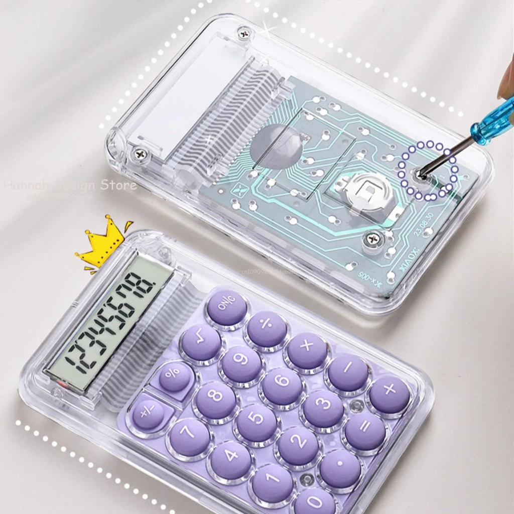 Cute Silent Calculator Mini Version Learning Auxiliary Small  Portable