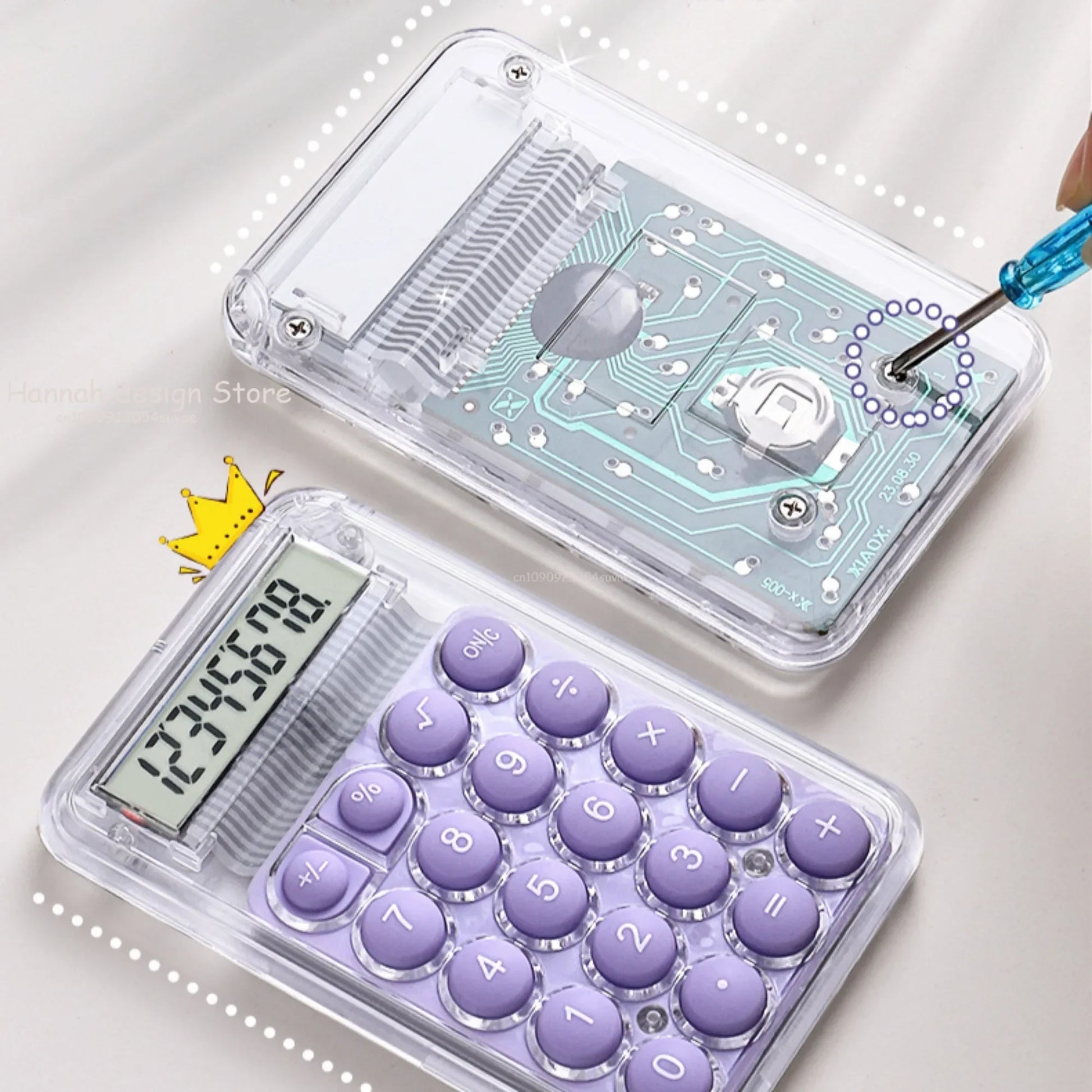 Cute Silent Calculator Mini Version Learning Auxiliary Small  Portable