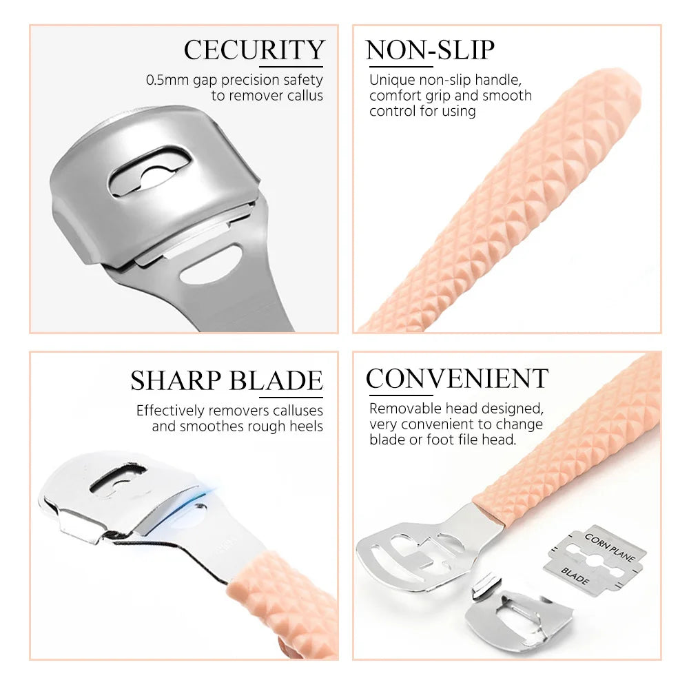 Professional Feet Care Tools Beauty Heel Cuticle Scraper Cutter Foot Care File Tool