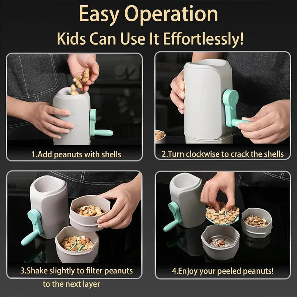 Automatic Peanut Sheller Food Grade Peanut Peeler Efficient Peanut De-Shelling