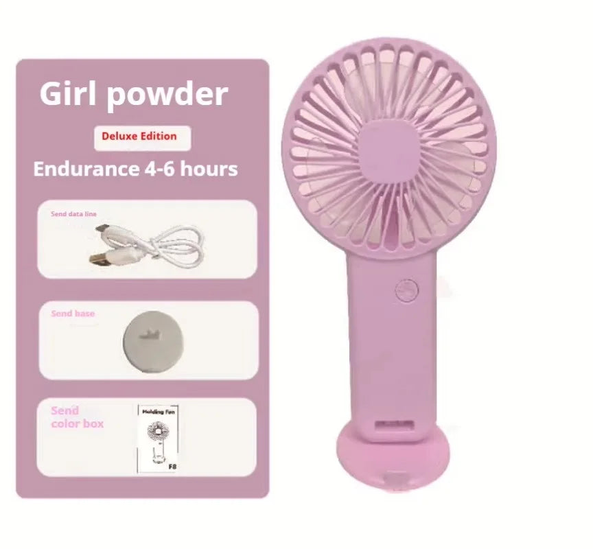 Mini Portable Foldable Handheld Fan 3 Speed Small Desk Fan with USB