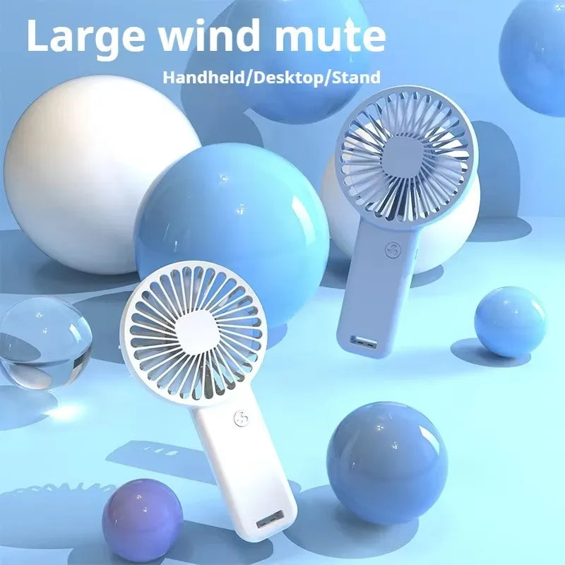 Mini Portable Foldable Handheld Fan 3 Speed Small Desk Fan with USB