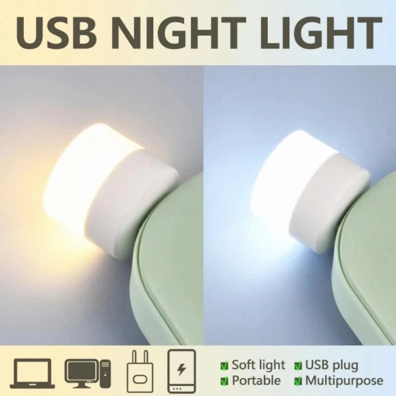 Portable Mini Lights USB Port