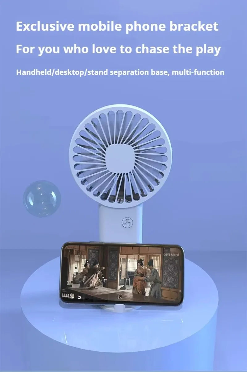 Mini Portable Foldable Handheld Fan 3 Speed Small Desk Fan with USB