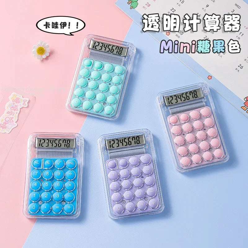 Cute Silent Calculator Mini Version Learning Auxiliary Small  Portable