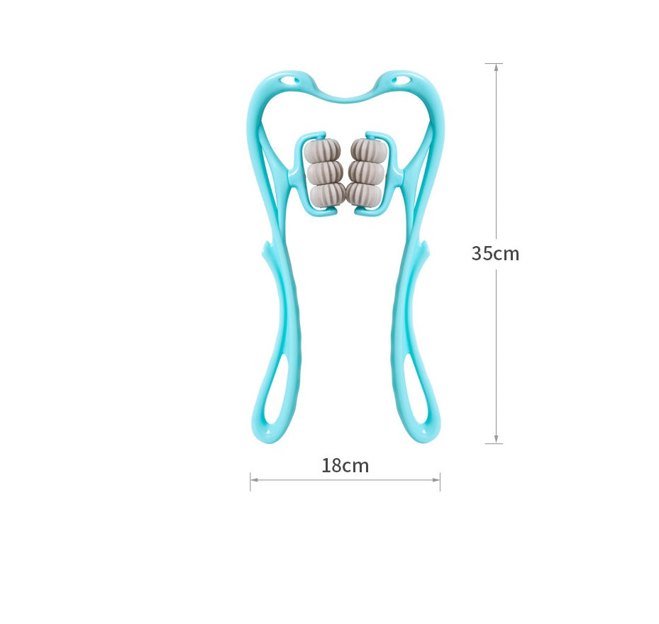 Neck Massager, Neck Massager Roller, Neck Roller, Neck and Shoulder Handheld Massager with 6 Balls Massage Point