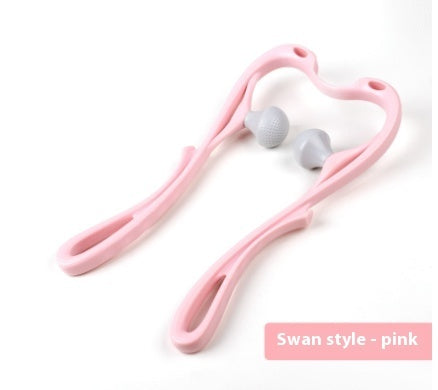 Neck Massager, Neck Massager Roller, Neck Roller, Neck and Shoulder Handheld Massager with 6 Balls Massage Point