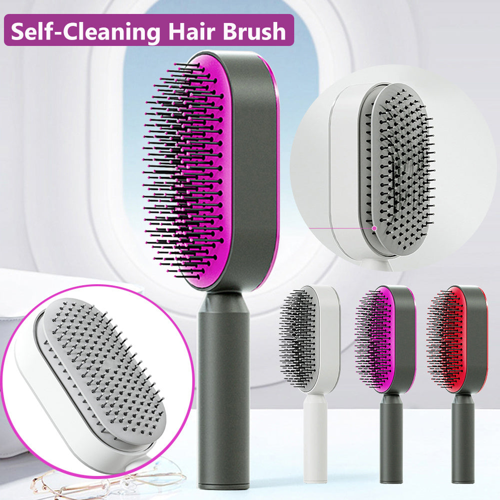 Self Cleaning Hairbrush,3D Air Cushion Hairbrushes for Women