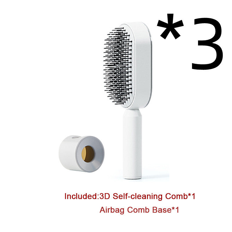Self Cleaning Hairbrush,3D Air Cushion Hairbrushes for Women